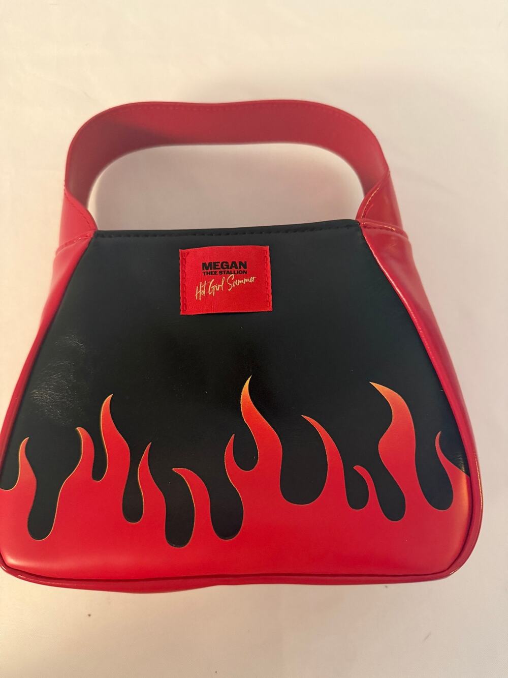 Megan Thee Stallion Hot Girl Summer Red Black Flame Mini Handbag NWOT
